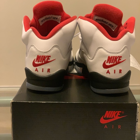 Jordan 5 Retro Fire Red Silver Tongue 2020 (GS) main image 5